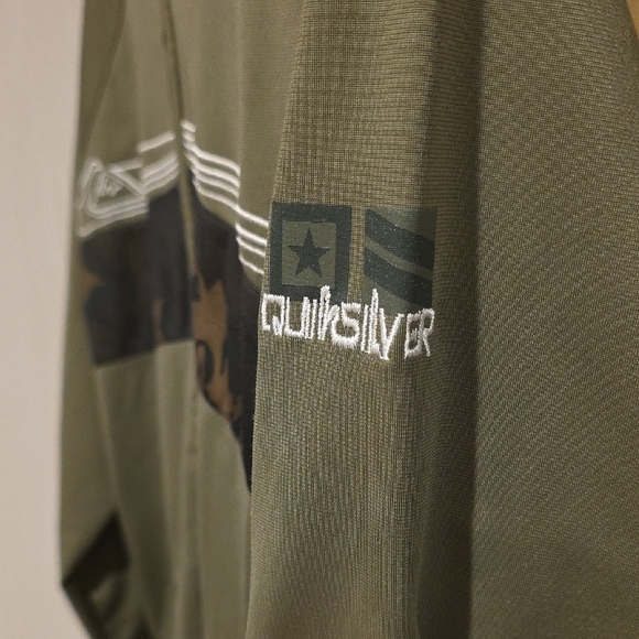 (J34) Quiksilver Men's Green Jacket - Picture 5 of 7